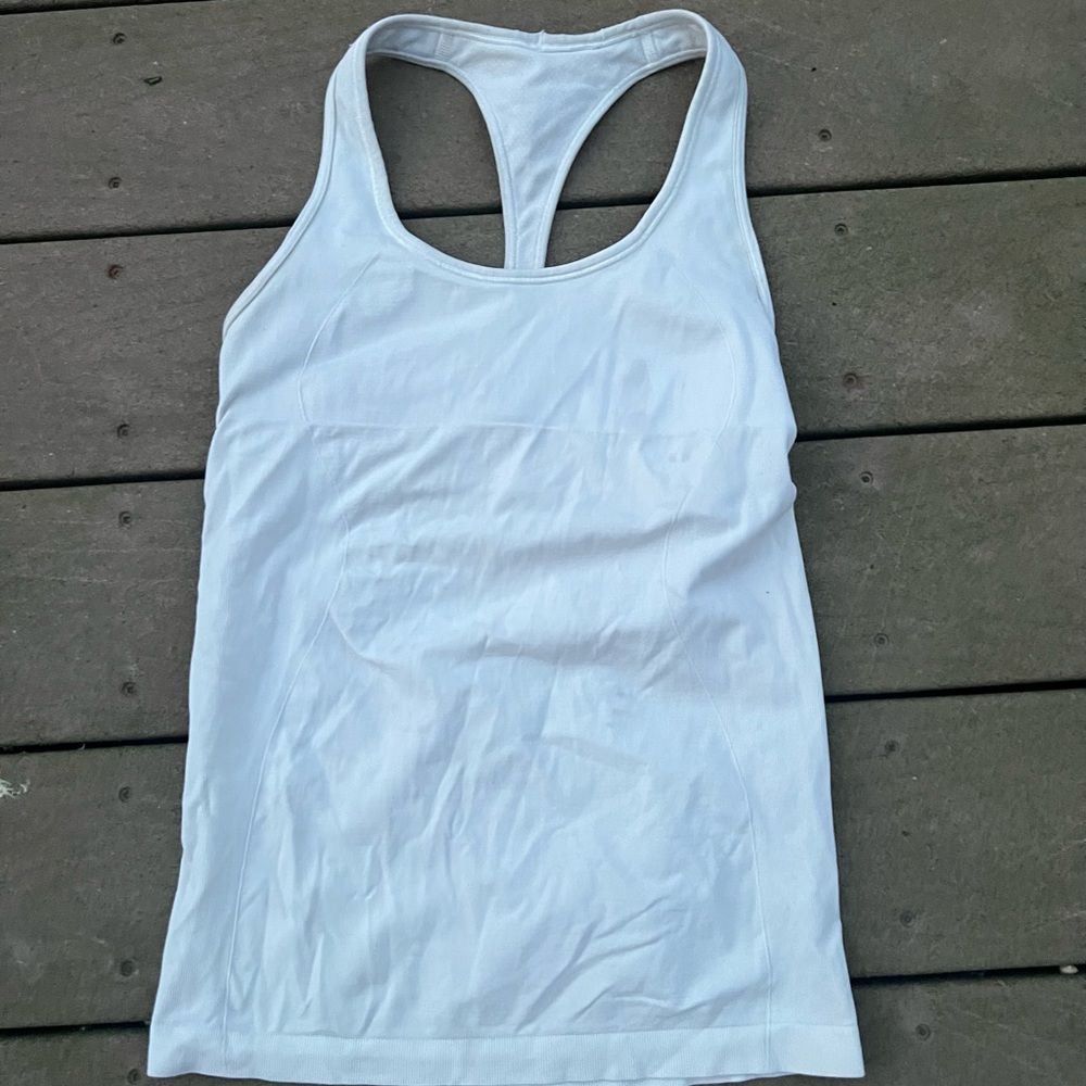 Cream Lululemon Tank.